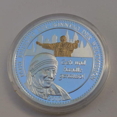 Set of 7 large commemorative medals Germany, 2009, Pope Benedict XVI
