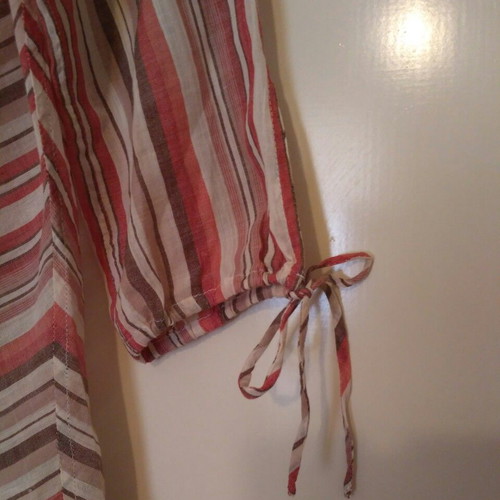 Mango shirt used, striped linen, 3/4 sleeve, size M