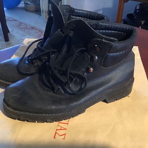 Texter leather hiking boots used, size 40, black