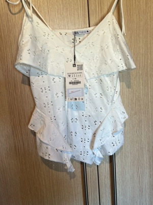 Zara λευκή μπλούζα, μέγεθος M