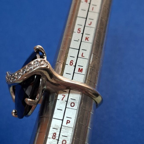 Silver ring with 925 stamp, new, adjustable