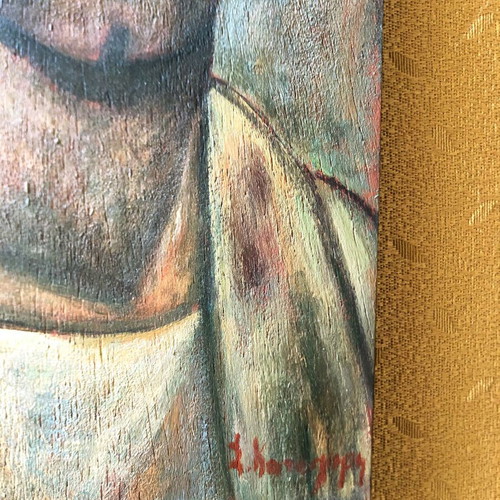 Fayum Portrait Painting on Wood like new