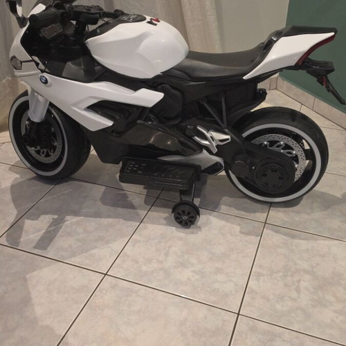 Licensed BMW RR1000 12V electric kids motorcycle white new