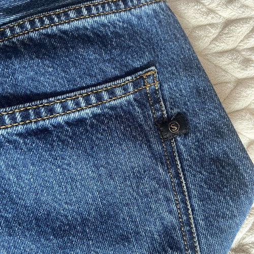 Staff jeans new, soft elastic, wide leg, size 26, blue