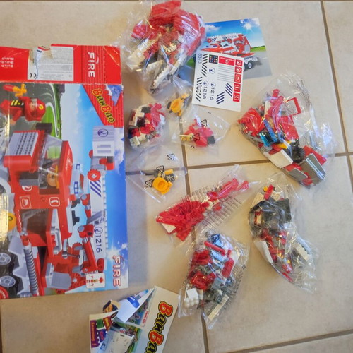 Fire Truck Building Blocks New