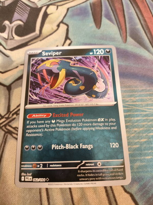 Seviper 062/094 Reverse Holo Pokemon Card like new