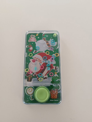 Christmas water game with rings Santa Claus design