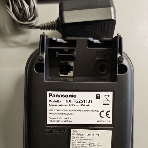 Panasonic KX-TG2511JTT cordless phone used, gray