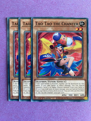 Yu-Gi-Oh Tao Tao the Chanter 3-card set 1st Edition like new