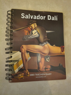 Salvador Dali diary calendar 2003 used with over 50 paintings