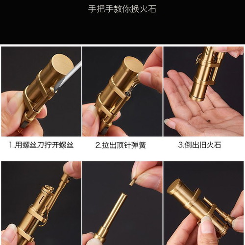 Windproof kerosene oil lighter metal new