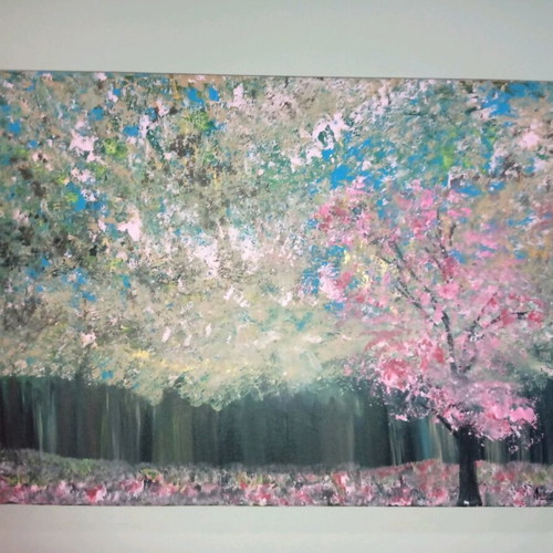 Original signed painting Amygdaliés new