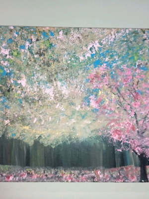 Original signed painting Amygdaliés new