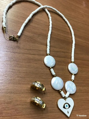Necklace and earrings used