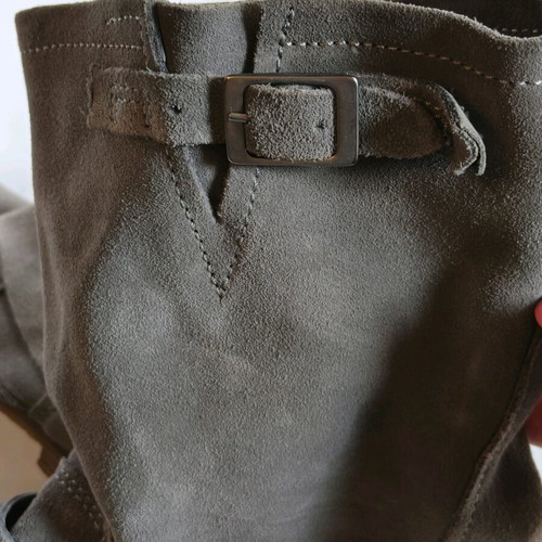 Biker boots suede Hush Puppies like new, gray