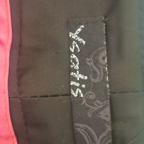 Ysatis black fabric pants straight leg size L like new