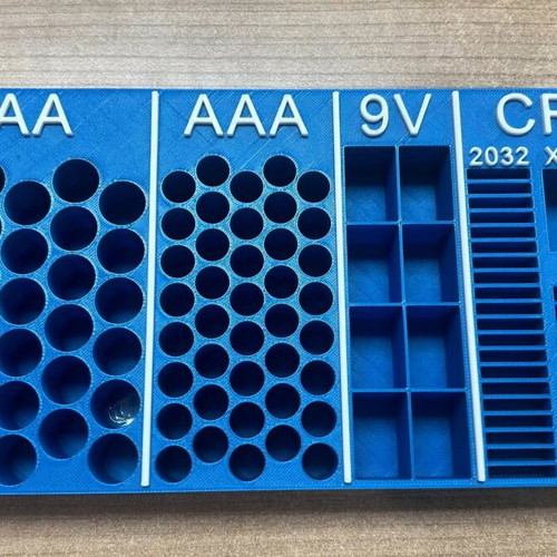 Battery case new, holds AA, AAA, 9V, CR types