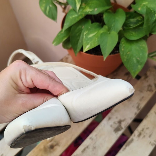 Zara pointy heels white size 39 like new