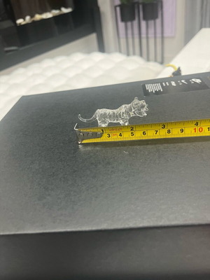 Glass tiger miniature