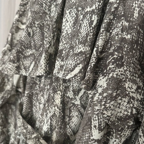 Denim trench coat ASOS Liquor N’ Poker new with snake print