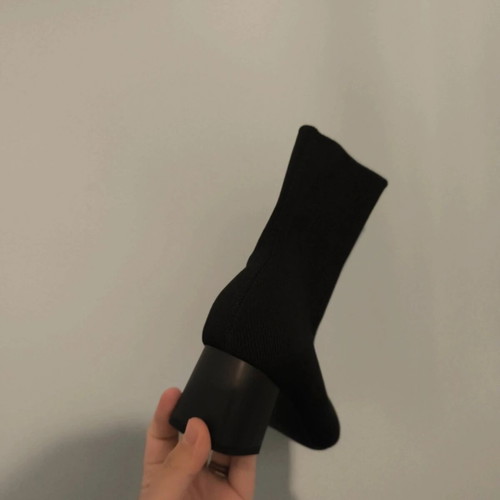 Ankle boots black sock elastic size 38 like new