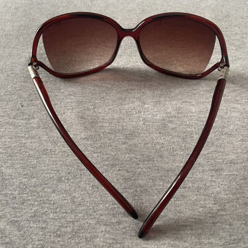 Christian Dior Vintage Oversized Sunglasses used, burgundy optyl 1970s/1980s