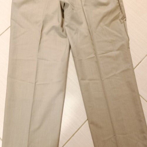 Glou Collection men's wool fabric pants like new, beige and brown, size L