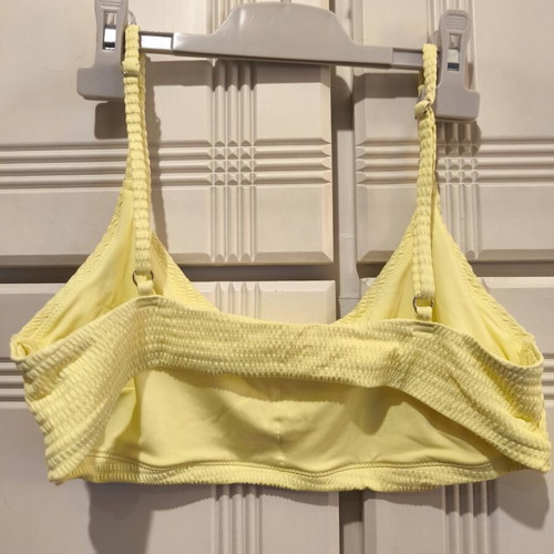 Bikini top new, yellow, H&M, size L