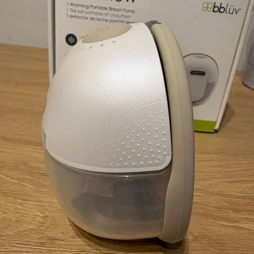 Portable heated breast pump