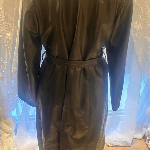 Virgin Prunes trench coat XL like new, black leatherette
