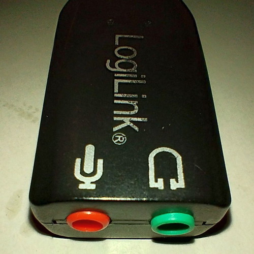 Usb sound card used Logilink UA0053 external