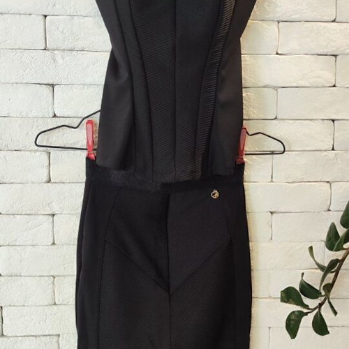 Med Party Collection corset and midi skirt set like new, black, small