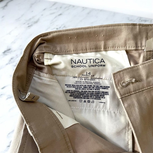 Nautica Regular Fit Pants for 14-Year-Old Boy like new, beige