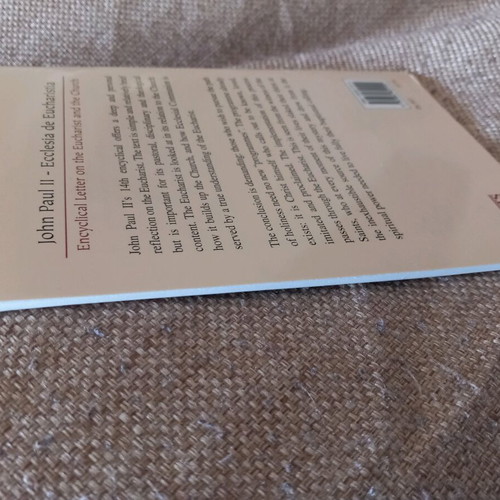 John Paul II Ecclesia de Eucharistia book used