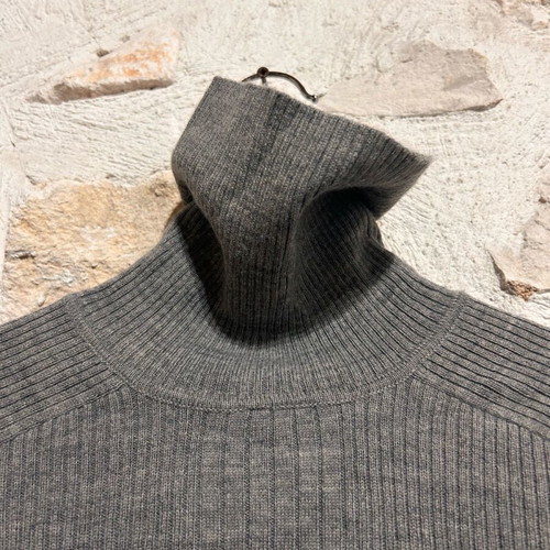 Celio Ribbed Knit Turtleneck Jumper size S gray like new