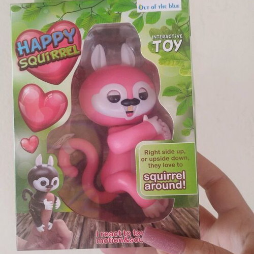 Happy Squirrel pink electronic interactive toy new