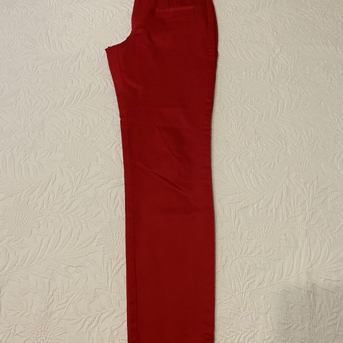 Mango slim fit pants red size XS like new