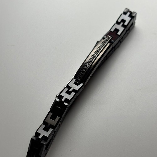 Chimento men's bracelet, black, luxury