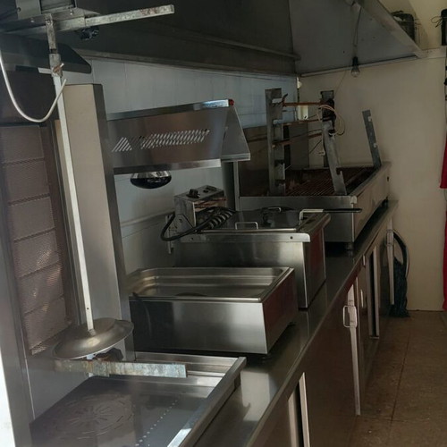 Professional stainless steel catering equipment used