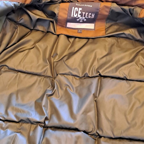 Ice Tech Long Parka Jacket like new, brown, men's L