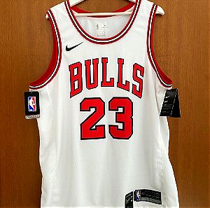 Φανέλα - Εμφάνιση Michael Jordan Chicago Bulls NBA Nike Jersey Λευκή Μέγεθος XL Συλλεκτική