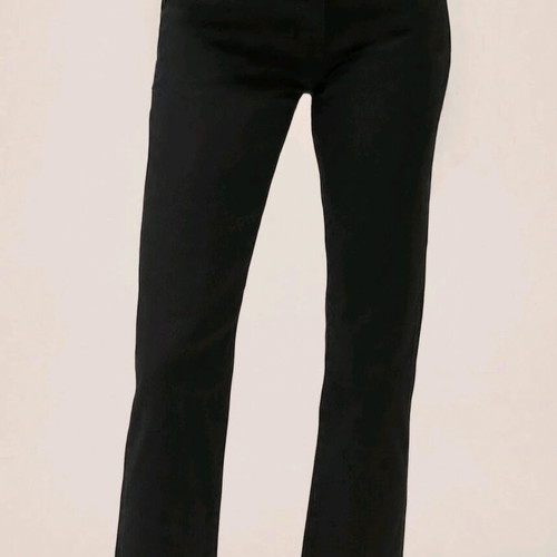 Black crop high-waisted jeans straight fit size EU38 like new