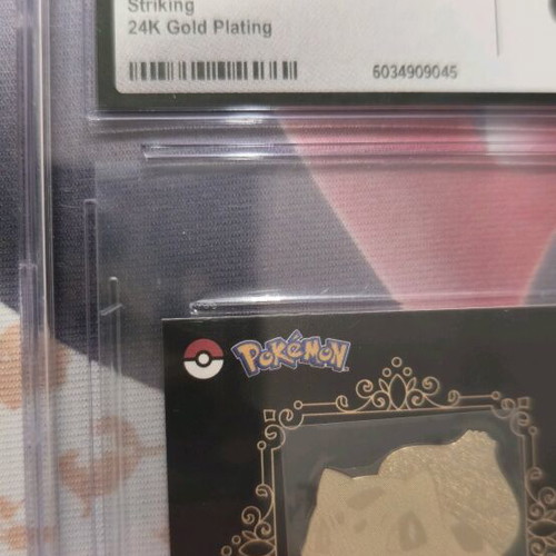 Bulbasaur Pokemon sticker 24k gold plating new