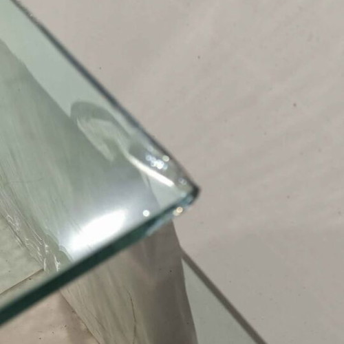 Minimal design auxiliary furniture used with glass top