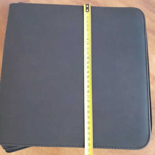 CD case used, 96 slots, leatherette