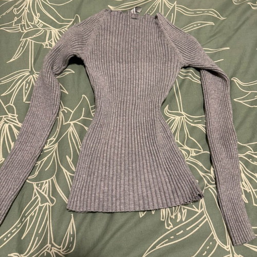 Stradivarius blouse gray new, size S
