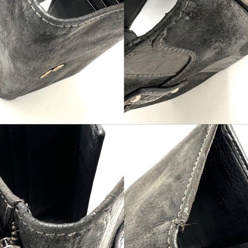 Loewe black wallet used with wear