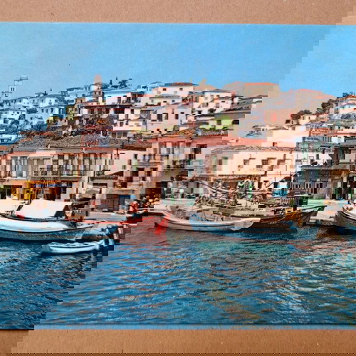 Καρτ ποστάλ "Πόρος. Ο λιμένας" μεταχειρισμένη, έγχρωμη