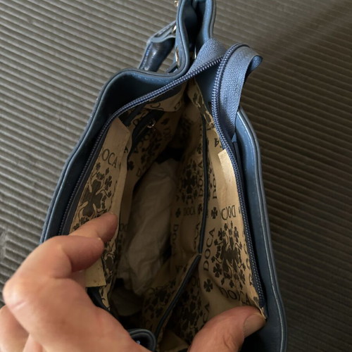 Doca women's handbag like new, blue
