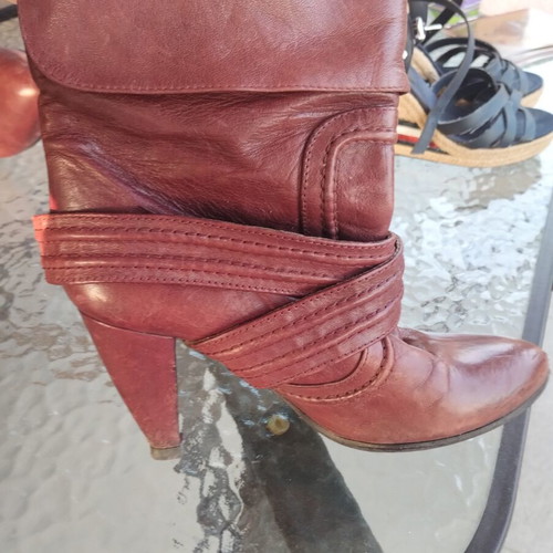 Miss Sixty women's ankle boots size 38 used, burgundy leather
